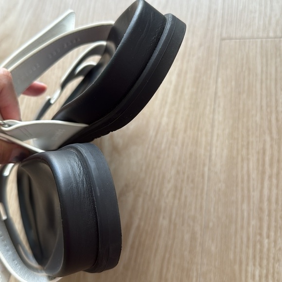 Hermes White and Black Chypre Sandals 38.5 - Picture 8 of 9